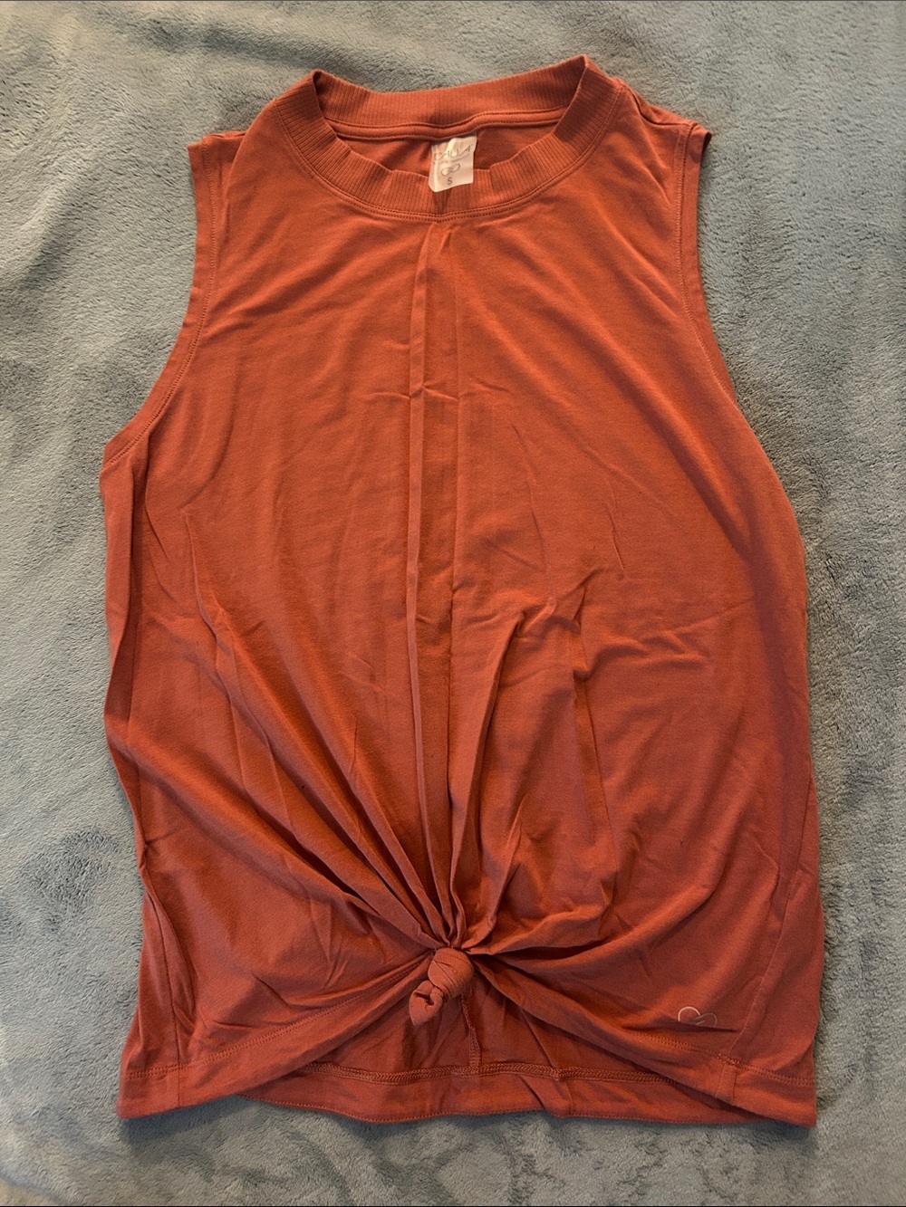 CALIA by Carrie Underwood Women's Rust Knot-Front Tank